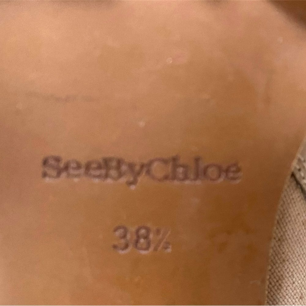 See by Chloe Mallory Chelsea lug sole boots(Dark Beige) - Picture 9 of 12